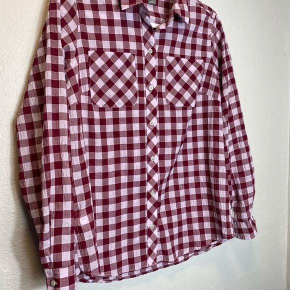 Eddie Bauer Womens Plad Button Down Shirt Sz S - Picture 2 of 6